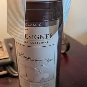 Classic Designer Wall Lettering Dream Brown White